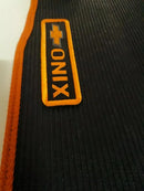 Tapete Onix Laranja Com Traseiro Inteiriço Preto Fosco