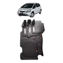 Tapete De Borracha Do Honda Fit Três Peças Mais Porta Malas Preto Fosco