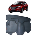 Tapete De Borracha Hrv Com Tras. Inteiriço Mais Porta Malas Preto Fosco